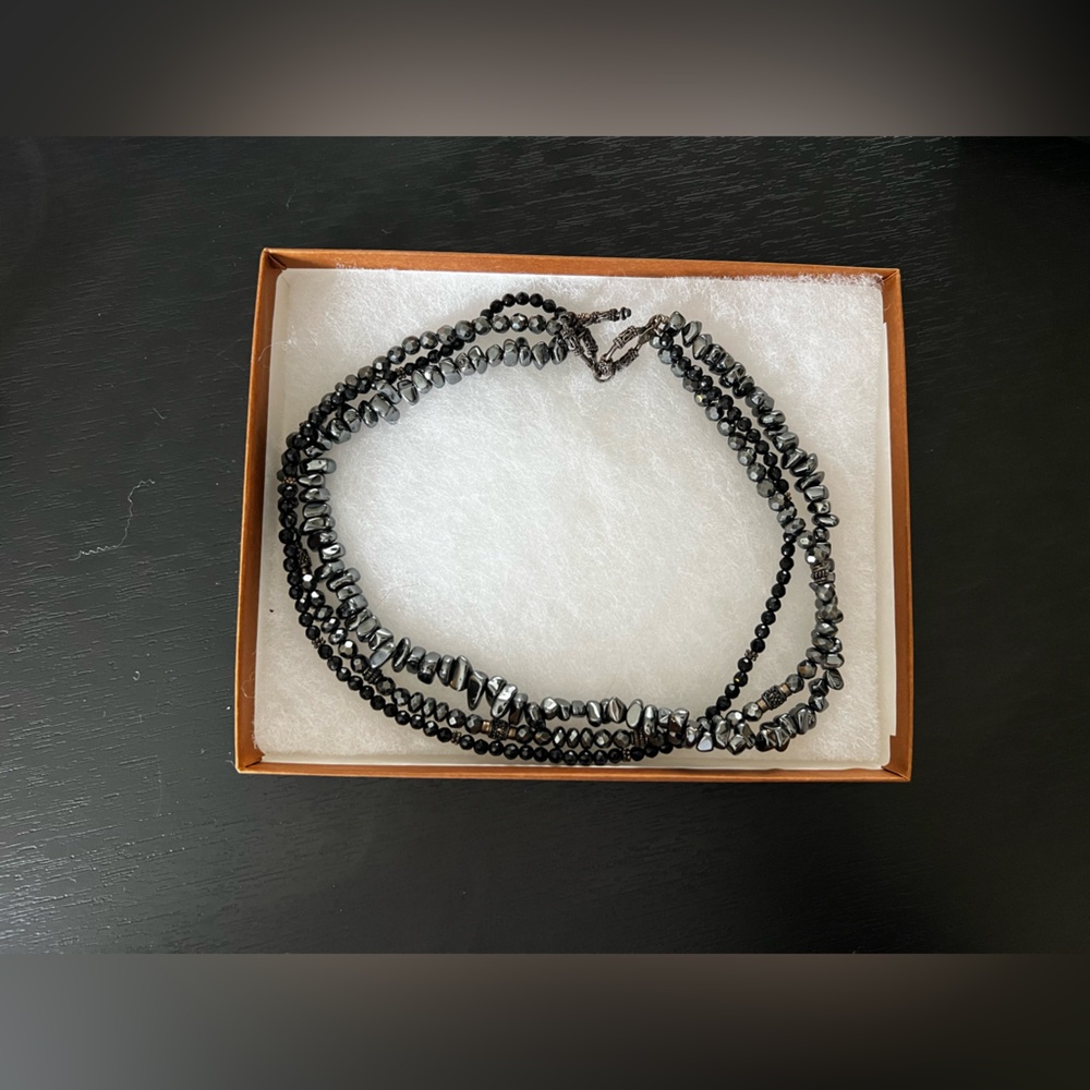 Silpada Black Beaded Necklace